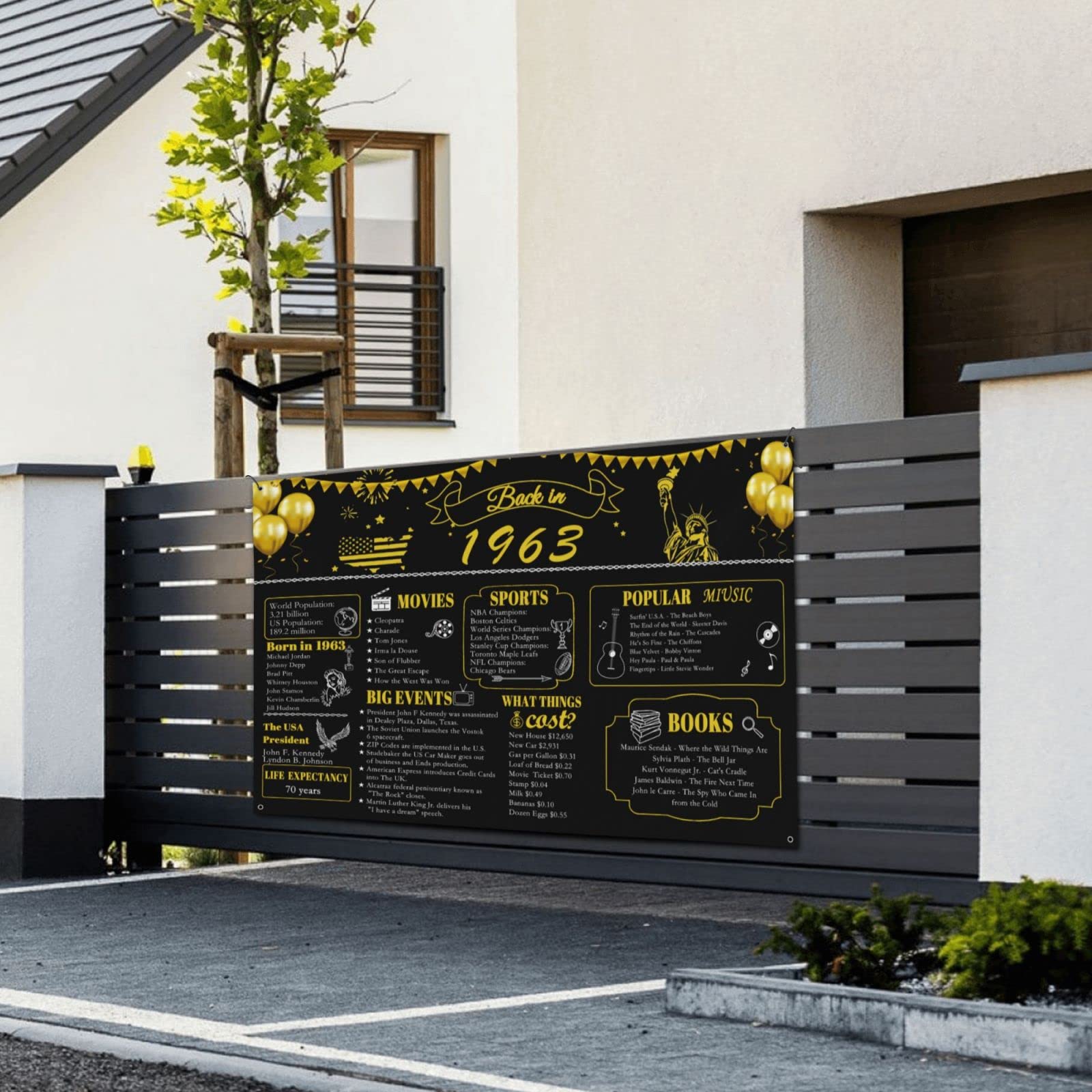 Affiche De Décorations De Fête D'anniversaire De 61e Anniversaire – Panneau D'anniversaire De 61 Ans – 27,9 X 35,6 Cm – Fournitures De Décoration