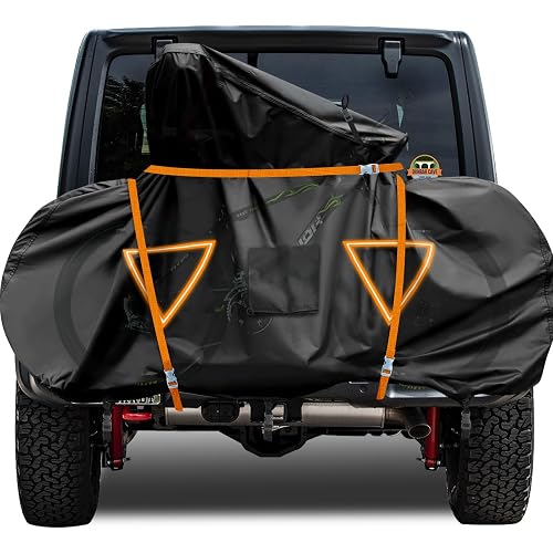 NEVERLAND Bike Cover for Transport 2 Bike 600D Waterproof with Straps