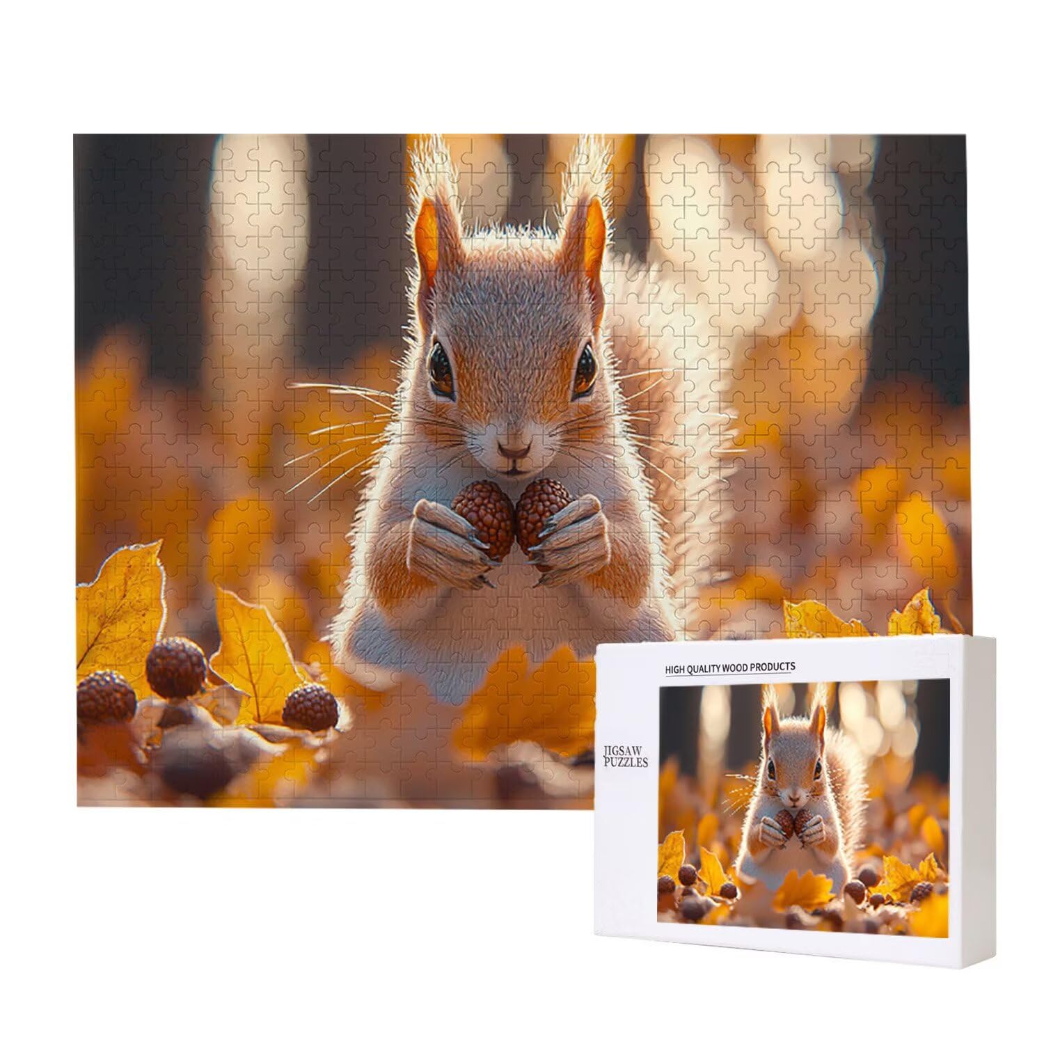 Puzzle de 2000 Piezas Puzzle Adultos 100 x 70cm Juego Educativo Regalos Rompecabezas para Adultos y niños a Partir de 14 Años, Regalo Creativo para la Relajación 100 x 70cm - (Ardilla del bosque) x726
