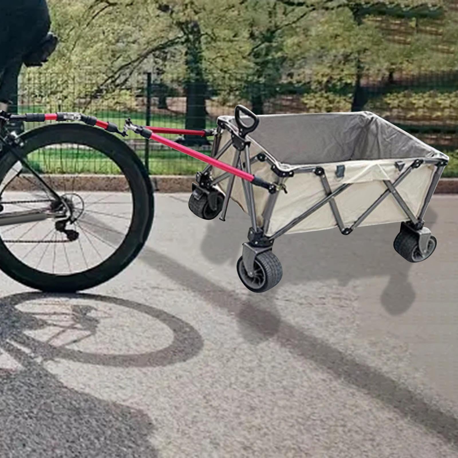 Fahrradanhänger Kupplung Steckverbinder Fahrrad Anhängerkuppler Adapter Metallstab Einfache Installation Zum Verbinden von Wohnwagen mit Fahrrädern Fü