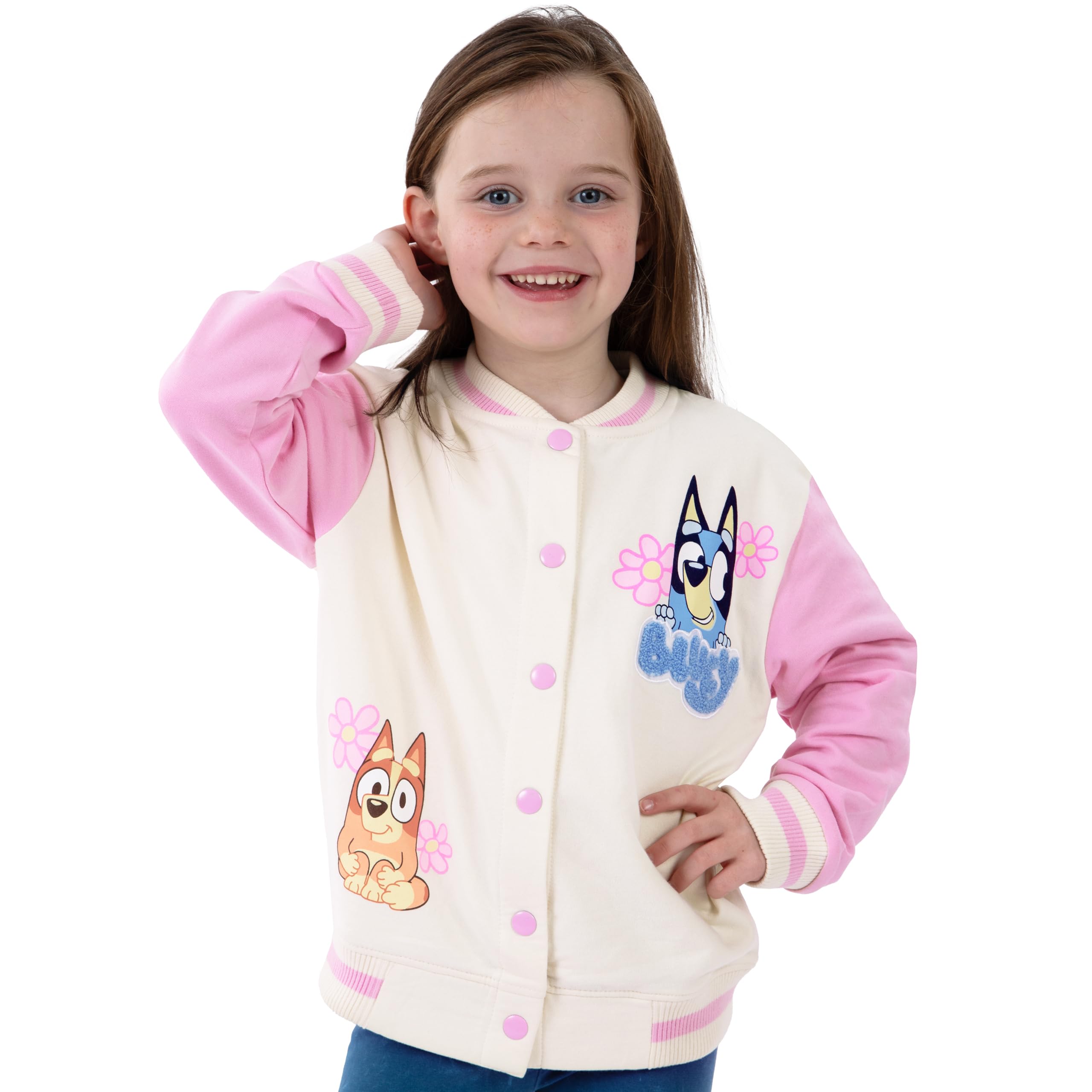 Bluey Chaqueta Bomber, Chaqueta Niña Con Mangas Largas, Hermosas Chaquetas Para Niña De Invierno O Verano