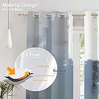 Vista 804 de Cenefas de cocina modernas con patrón de cobre marrón dorado para ventanas, cenefas opacas abstractas de marcas de arañazos y cortinas opacas