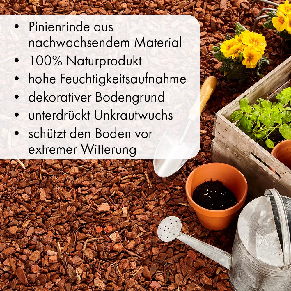 SYBASoil Pinienrinde 3 Liter - Luftiges Substrat Für Orchideen & Terrarien, 12-24mm Körnung