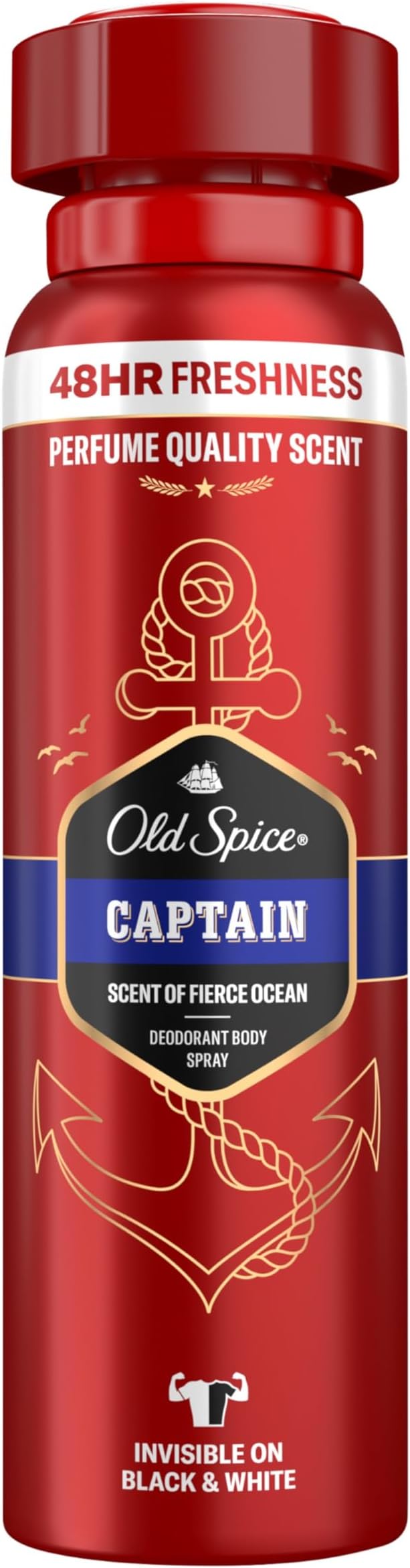Old Spice Deodarant Spray Captain 6 Pack