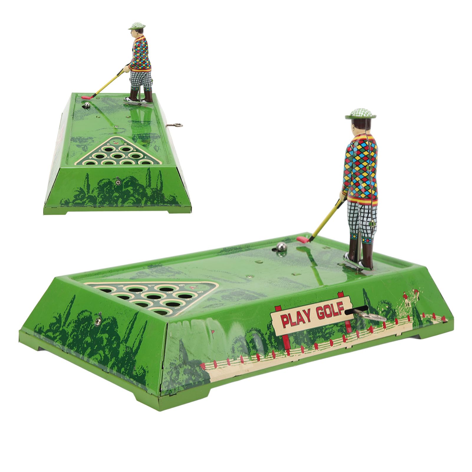 Giocattolo da retrò Vintage con Meccanismo a Orologeria con 5 Palline in Acciaio per Giochi da Interni, Regalo di Compleanno di Natale