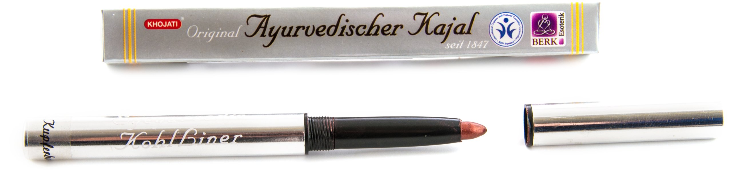 Berk Ayurvedischer Kajal kupferbraun: Edler Kajal kupferbraun, Produktion nach traditionellen Rezepten