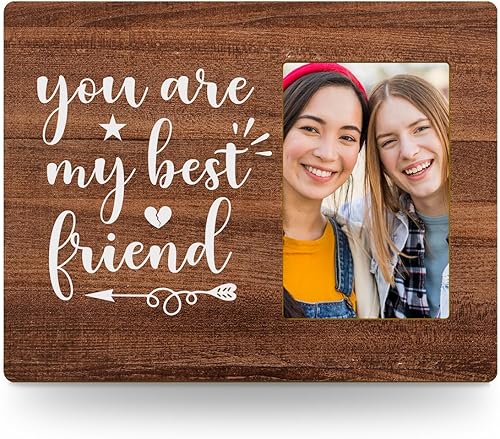 Miniatura 1 de ZHAMEN Marco de fotos de cumpleaños para mejor amiga para escritorio, regalos de amistad, marco de fotos de pared, regalos para mujeres, hermana del