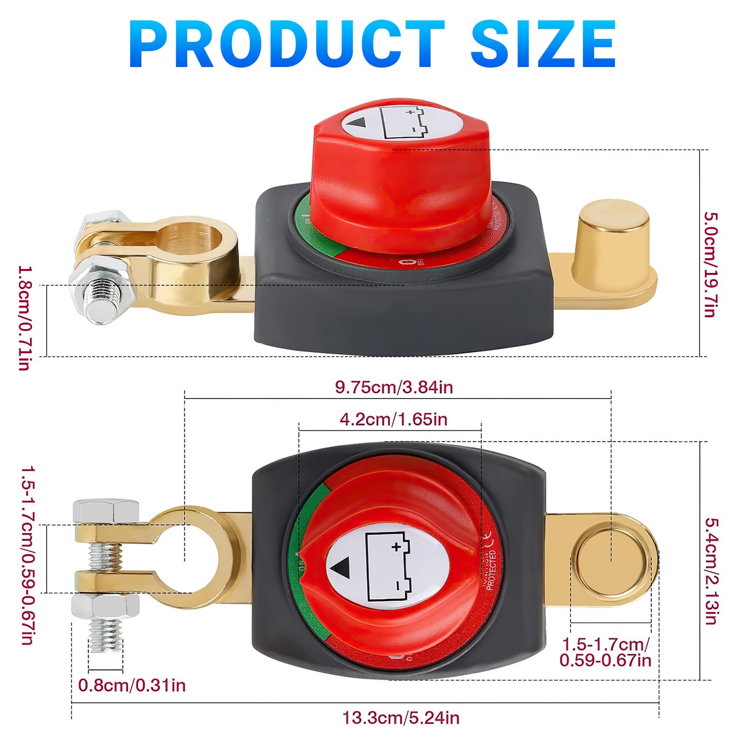 Interruttore Sezionatore Batteria Auto Interruttore - Foto 2