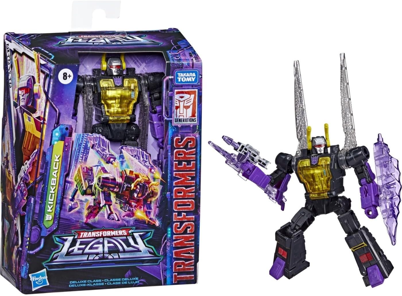 Transformers Toys Generations Legacy Deluxe Kickback Action Figure - Kids Ages 8 and Up, 5.5-inch