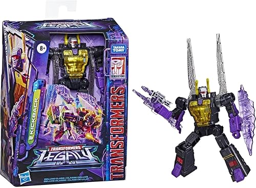 Miniatura 4 de Transformers Toys Generations Legacy Deluxe Kickback Figura de acción para niños a partir de 8 años, 5.5 pulgadas