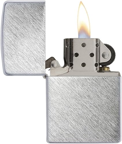 Vista 10 de Zippo Encendedor - Encendedor personalizado cromado a prueba de viento personalizado grabado (cromo cepillado) #200