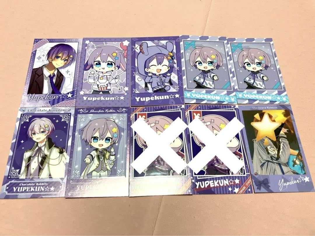 9枚】 ちょこらび 実写チェキ風トレカ ゆぺくん 歌い手 配信者 ちょこ