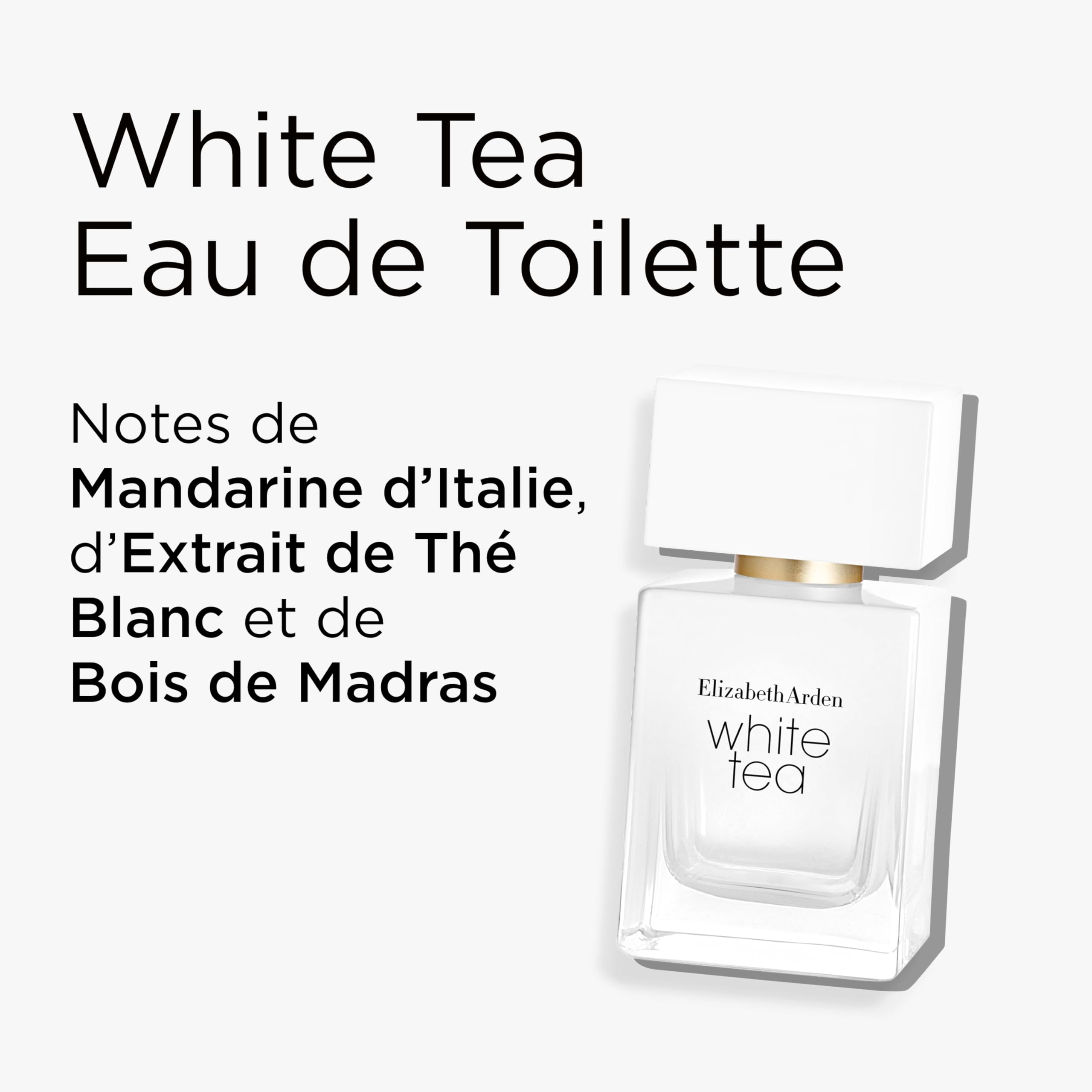 Elizabeth Arden - Coffret White Tea 2 Pièces - Parfum Femme Floral Boisé Musqué - Eau de Toilette et Crème Corps Hydratante au Beurre de Karité - Senteur Durable pour une Peau Douce