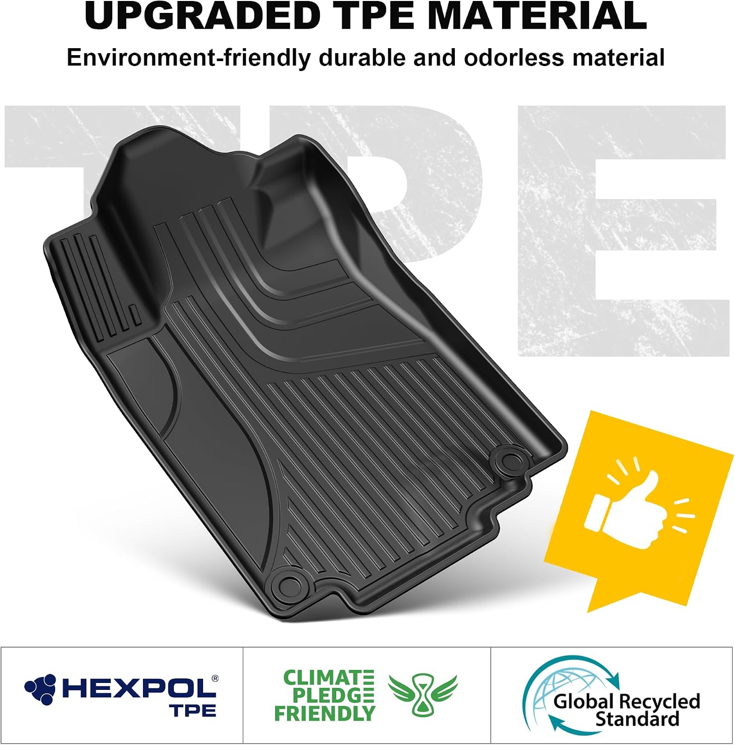 TTX LIGHTING Floor Mats for Honda CR-V CRV 2012 2013 2014 2015 2016 LX, SE & EX Include Front and Rear Row Liner Automotive Floor Mats All Weather Protection Mat Black