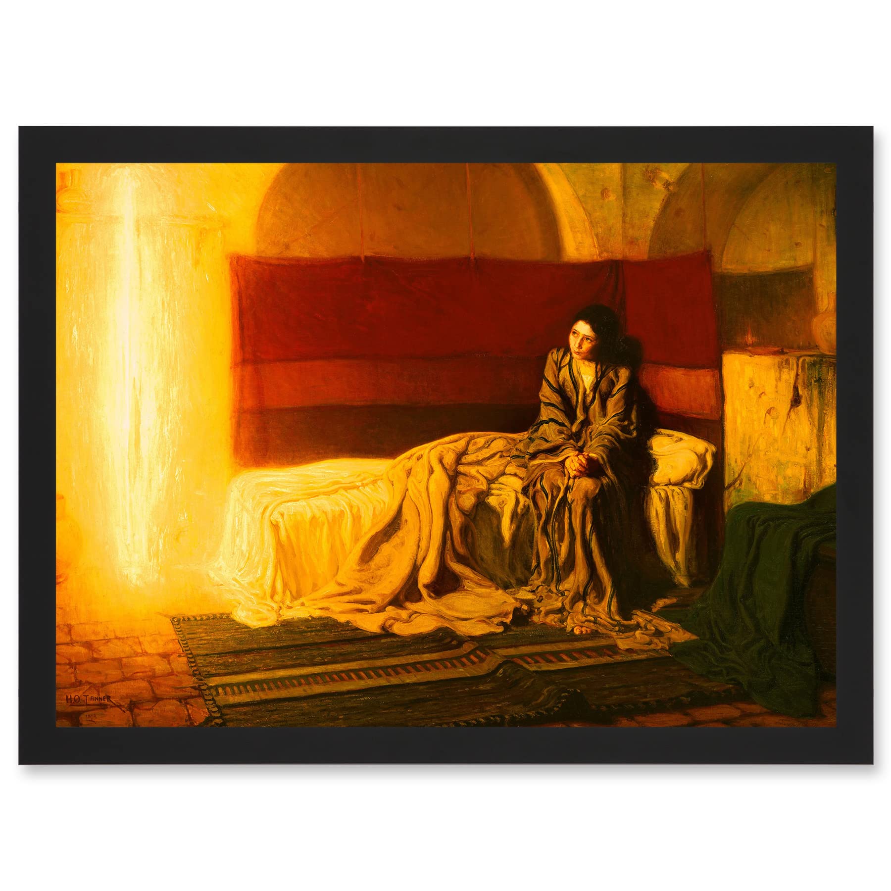 Artery8 Tanner The Annunciation A4 Artwork Framed Wall Art Print