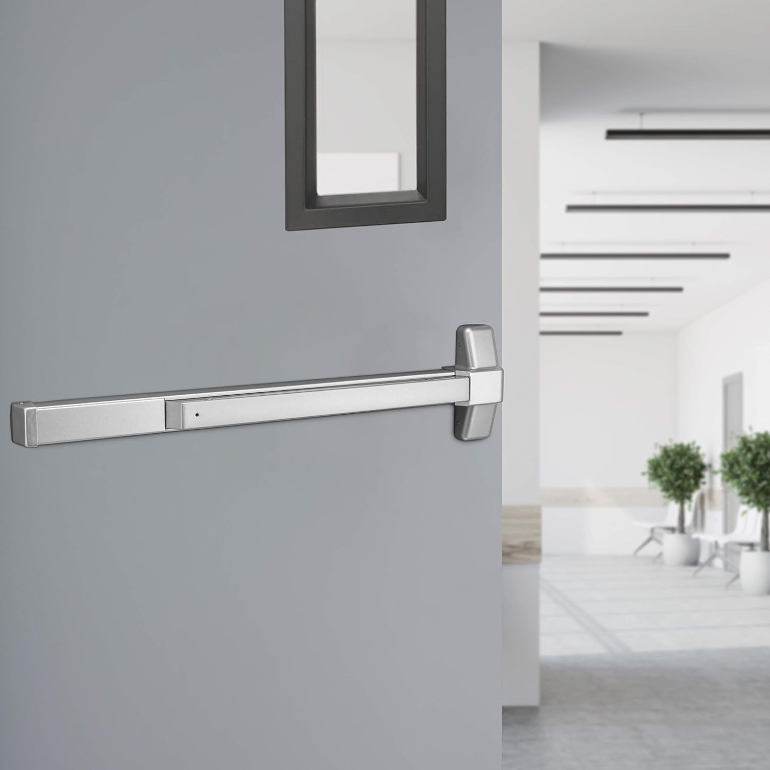 Tell Manufacturing EX100001 Commercial Non-Handed Panic Bar, 28" to 36"