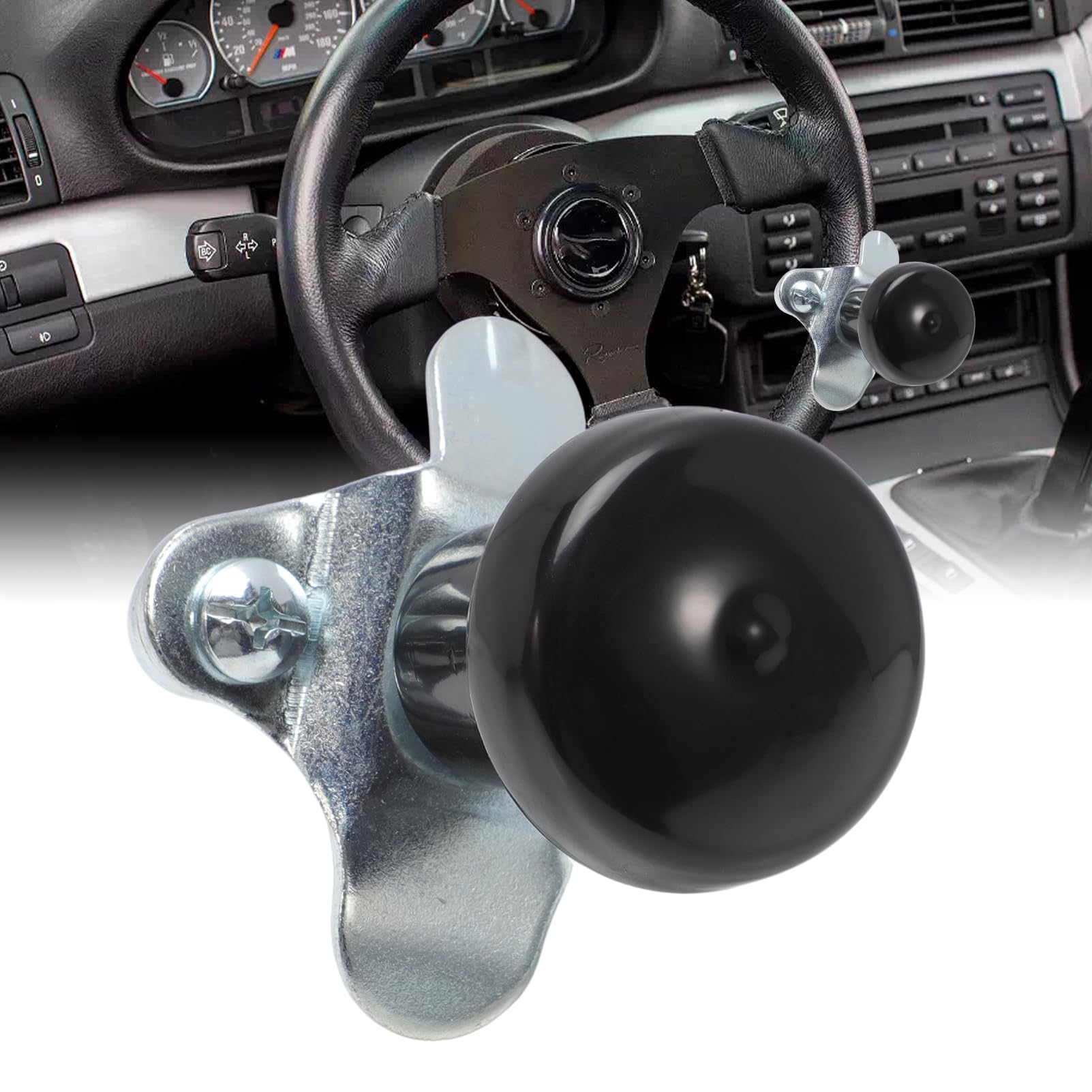 Pomello Per Volante Auto - Universale Per Auto, Trattori, Barche | Facilita Manovre E Parcheggi | Con Cuscinetti Fluidi - Foto 3