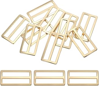 PATIKIL Flat Metal Slide Buckle, Tri-glide Sliders