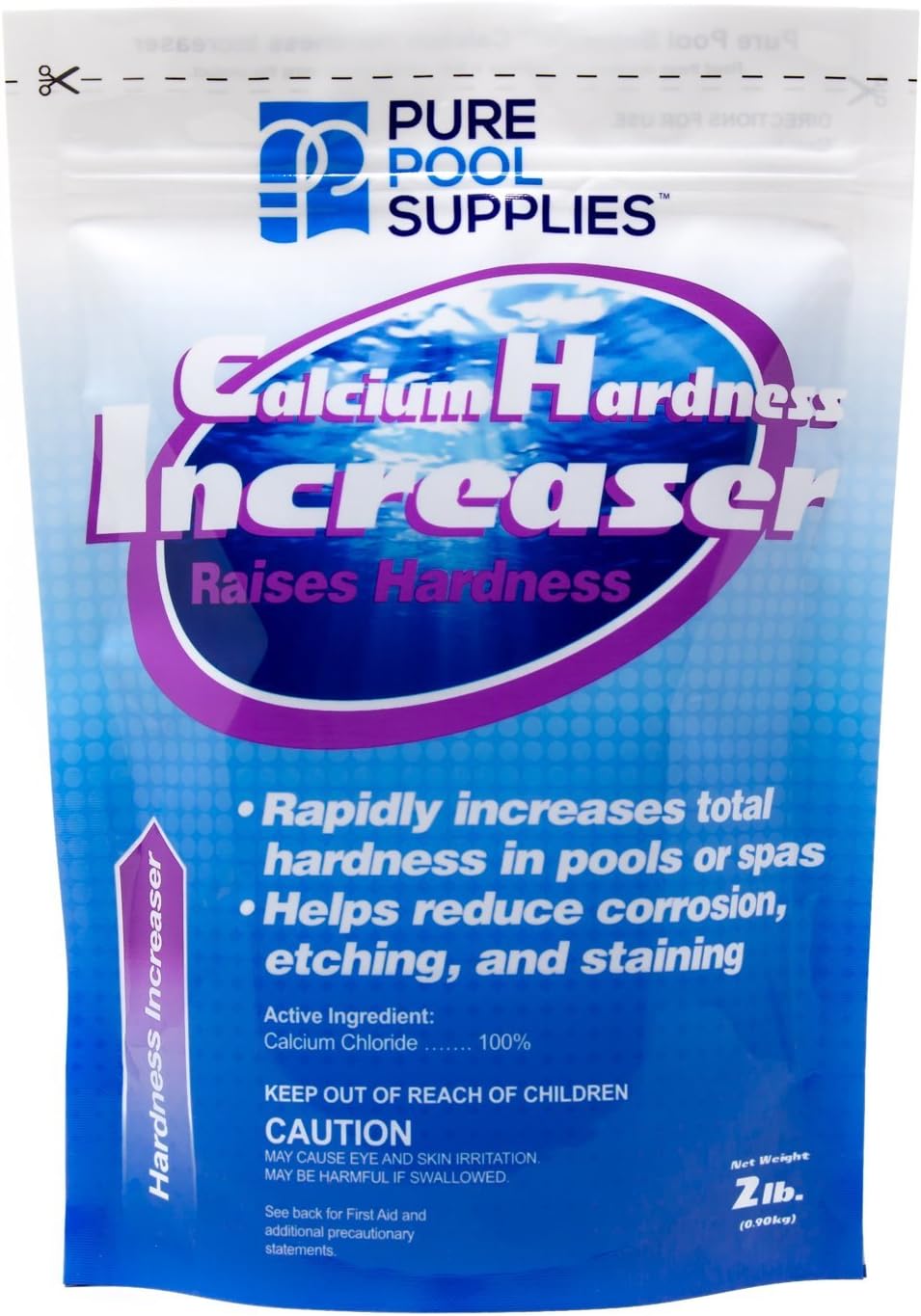 Pure Pool Supplies Calcium Hardness Increaser 2 Lb. (Calcium Up Calcium Chloride) Pool Spa Balancer