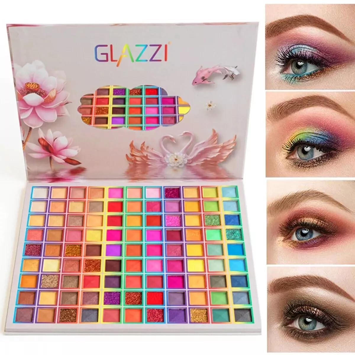 FATASH 99 Colors Eyeshadow Palette, Professional Makeup with Set Matte & Shimmer Shades, Highly Pigmented - Image 2