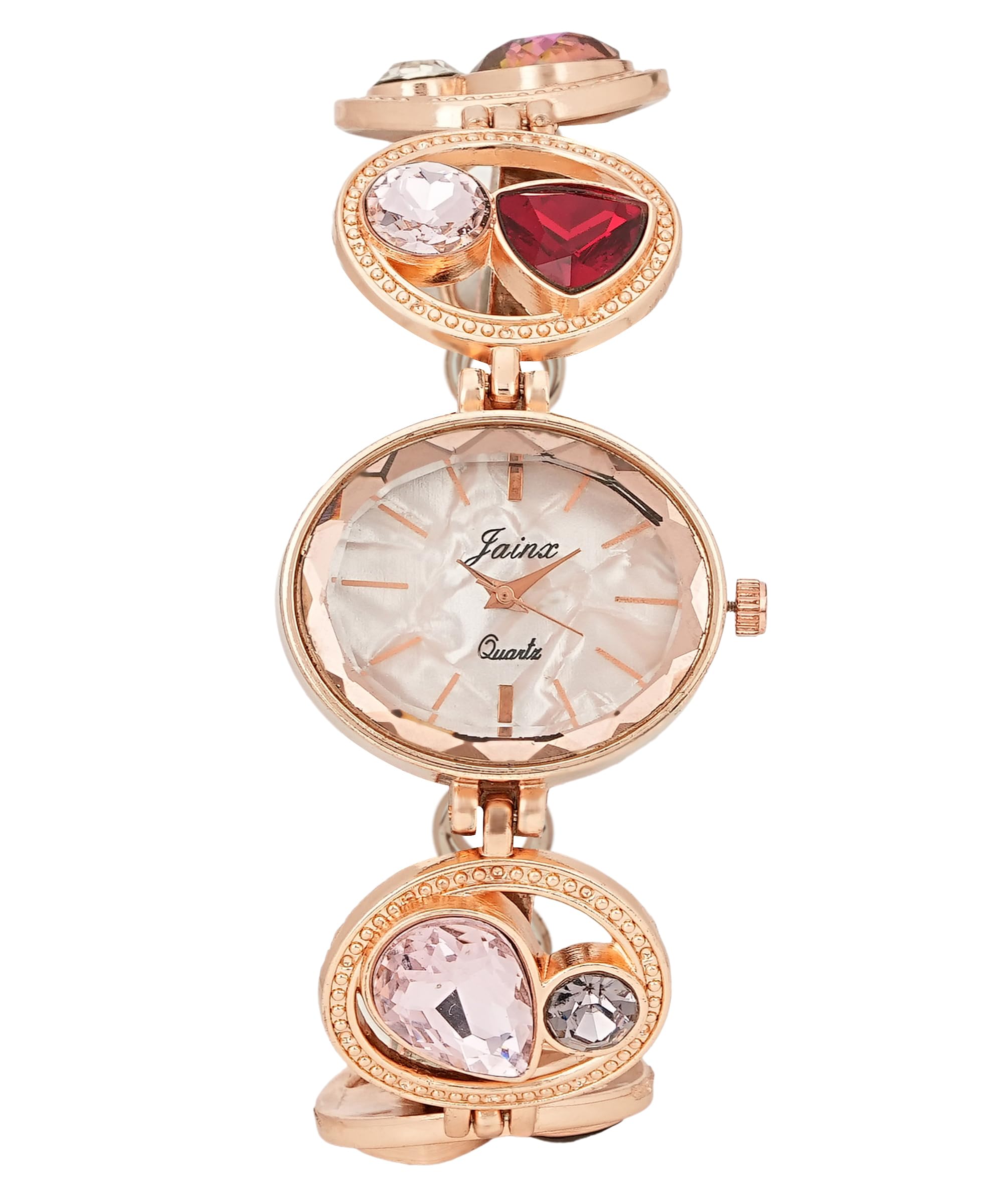 jainx Mother of Pearl Dial Rose Gold Bracelet Chain Analog Wrist Watch for Women - JW8564 (B0CYHB3923) Amazon Price History, Amazon Price Tracker