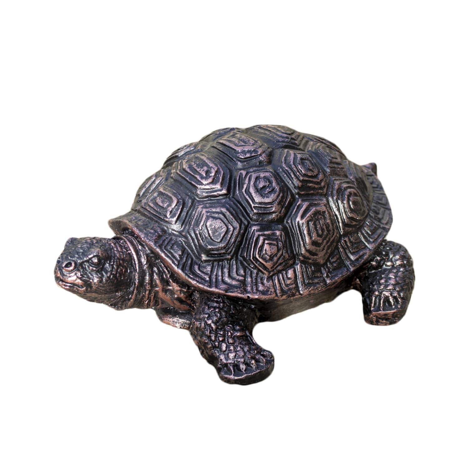 Darthome Bronze Resin Tortoise Garden Ornament, 22 X 9 X 15Cm, Weather Resistant Outdoor Indoor Turtle Statue, Gift Boxed