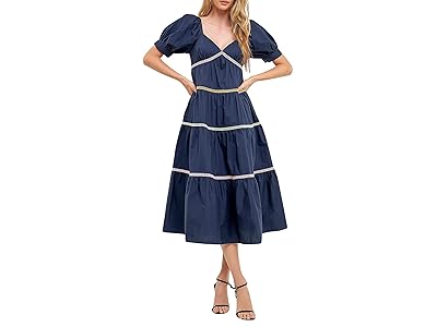 English Factory Trim Midi Dress Women