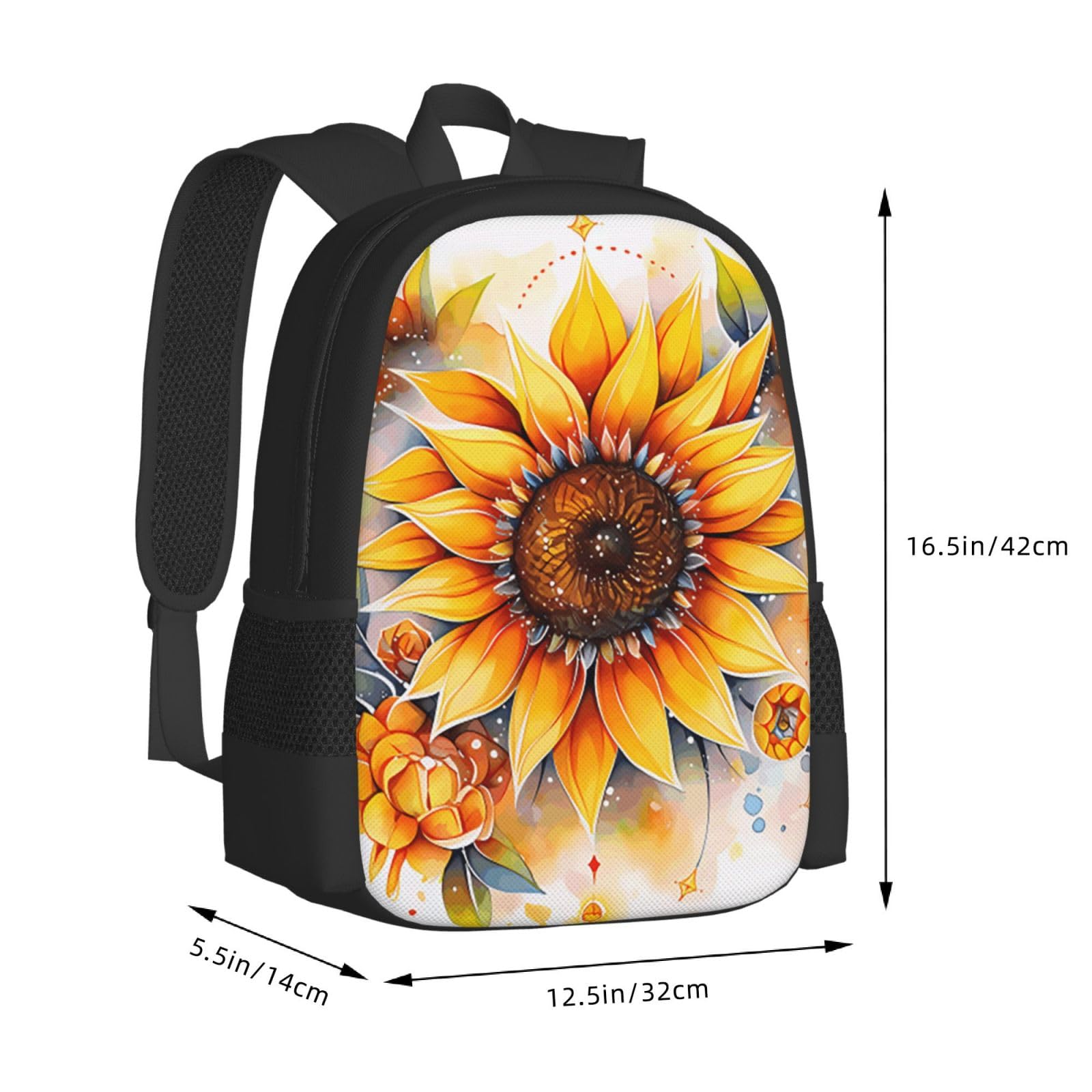 Dolphins Sun Joy Rucksack Unisex 15,6 Zoll Laptop Schwarz Oxford Daypack
