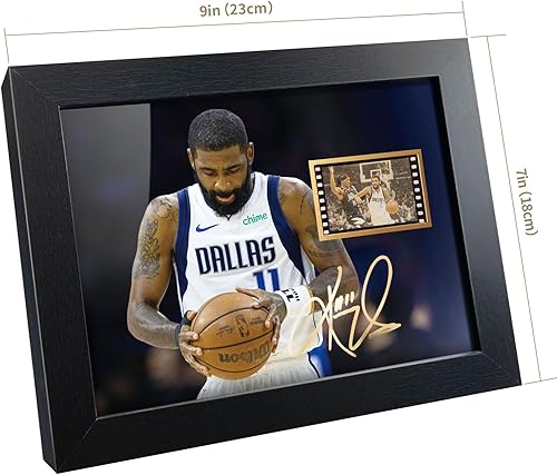 Miniatura 6 de sufenvera Póster impreso firmado de Kyrie Irving con foto enmarcada de 8 x 6 pulgadas, con mini película, gran baloncesto coleccionable, regalos