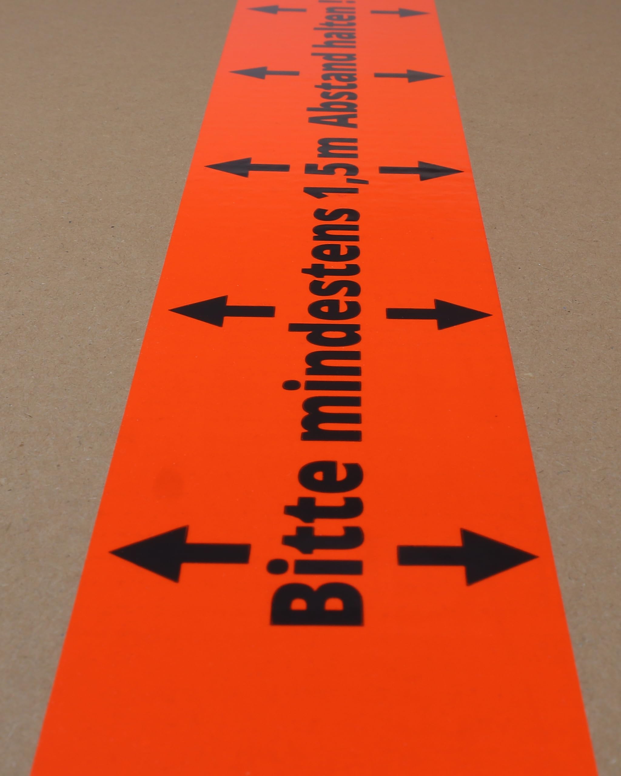 gws Lot de 6 rouleaux de ruban adhésif de signalisation de 1,5 m - En PVC orange - Qualité professionnelle - 60 mm x 66 m