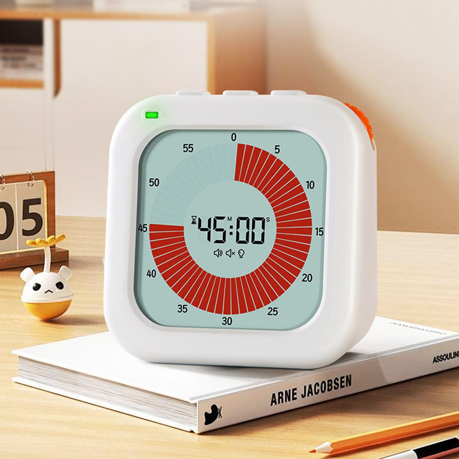 Temporizador visual para protección ocular con 3 modos de alarma