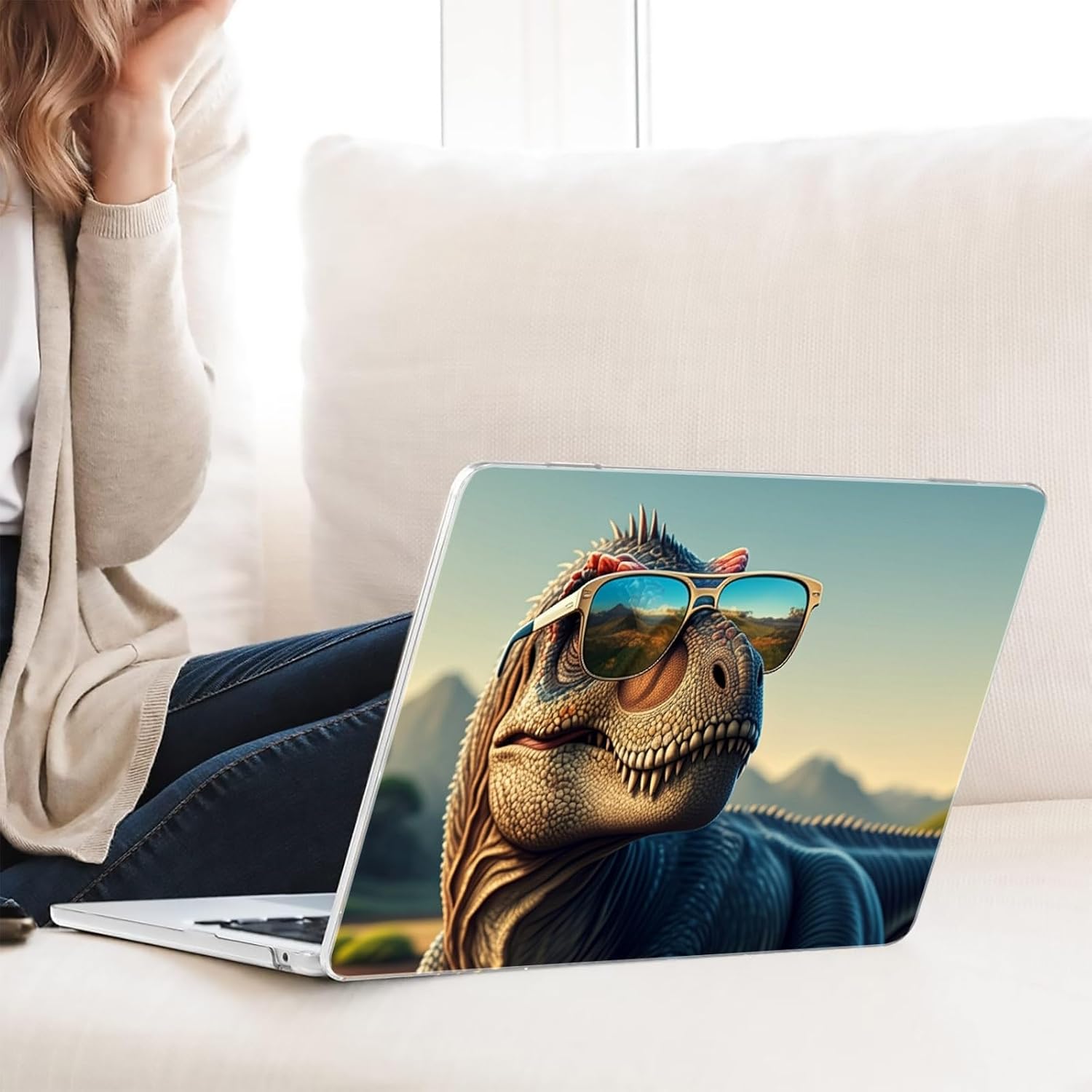 Compatible with MacBook Neo 13-inch, Hard Shell Case with Keyboard Cover and Screen Protector (A3404 A18 Pro chip, 2026 Release) - Dinosaurs MC23007