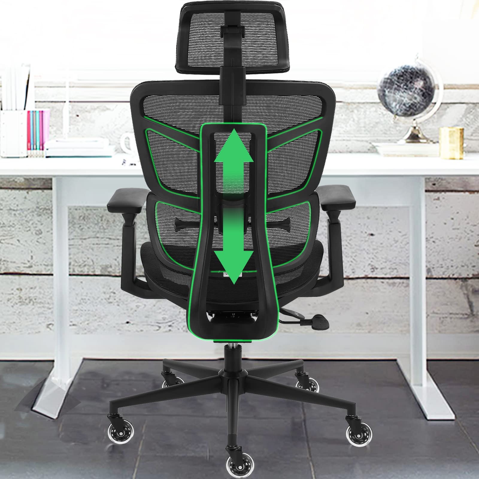 Buy Ergonomic Mesh Office Chairs, Desk Chair with Adjustable Backrest