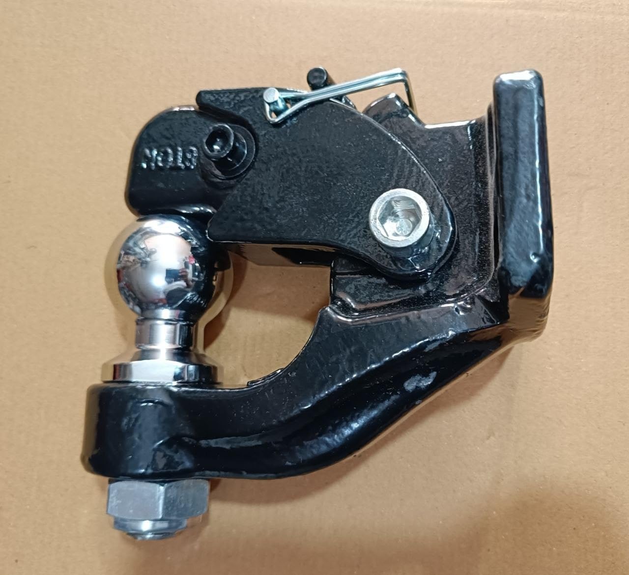 Universal Forged 2 Inch Ball Towing Hook for Maruti Gypsy Thar Willy Bolero Isuzu SUV, Black, Bolt on Fitting-image-33