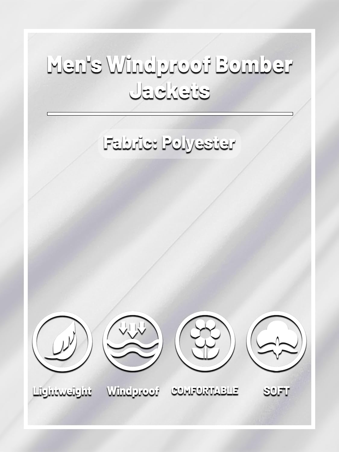 Vista 7 de TACVASEN Chaqueta bomber para hombre, chaqueta ligera de primavera, cortavientos casual con bolsillos