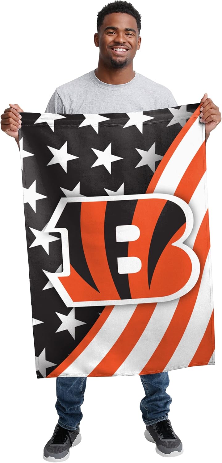 foco NFL Double Sided Team Logo Vertical Flag (40" x 28")