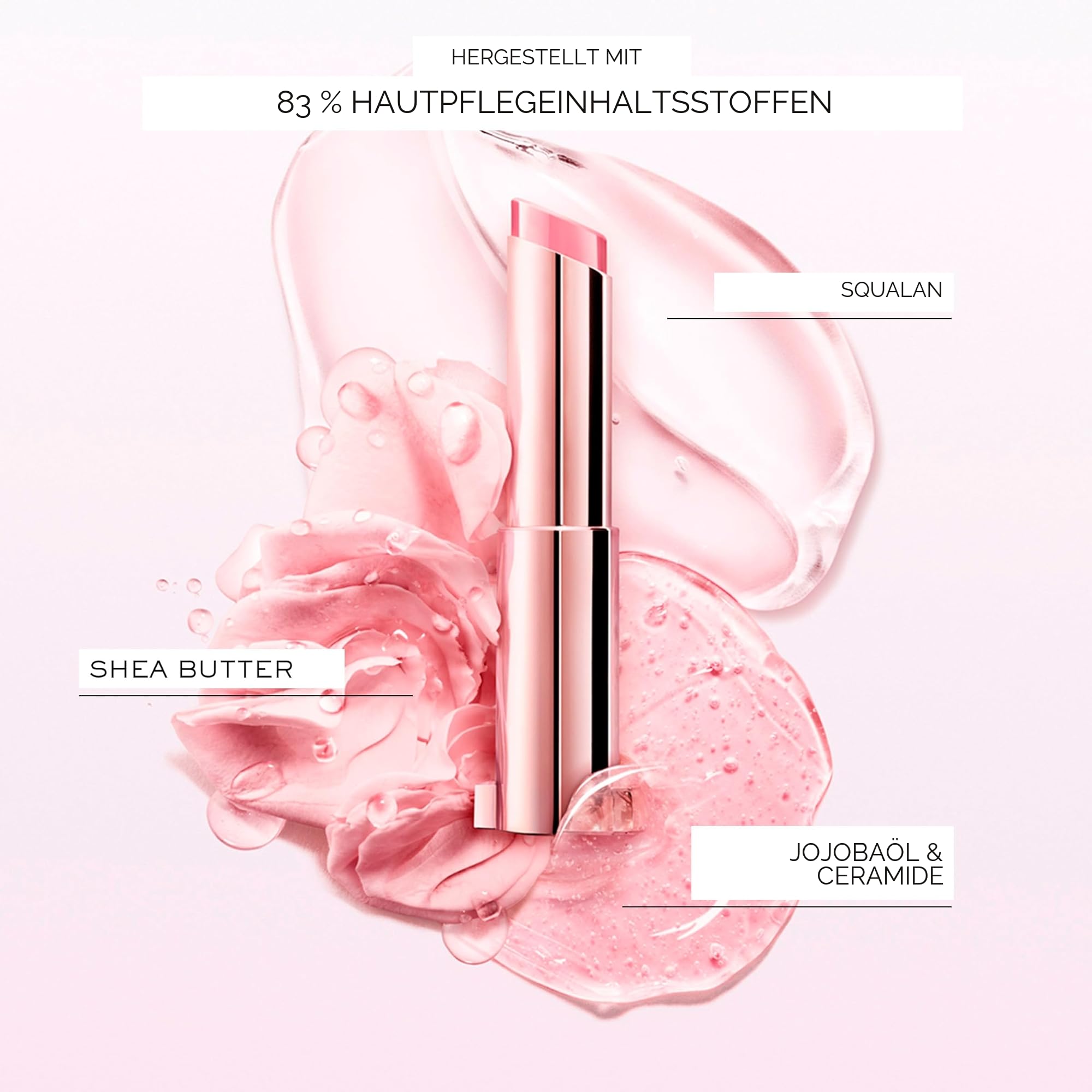 Lancôme Lip Idôle Squalane-12 Butterglow Glowy Color Balm, bis zu 24 Stunden Feuchtigkeitspflege, für strahlende, gepflegte Lippen, 3g