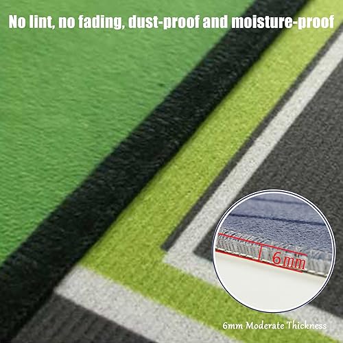 Miniatura 6 de Tapete grande de juego para el aeropuerto para jugar con autos pequeños, alfombra educativa de tráfico por carretera, divertida alfombra para