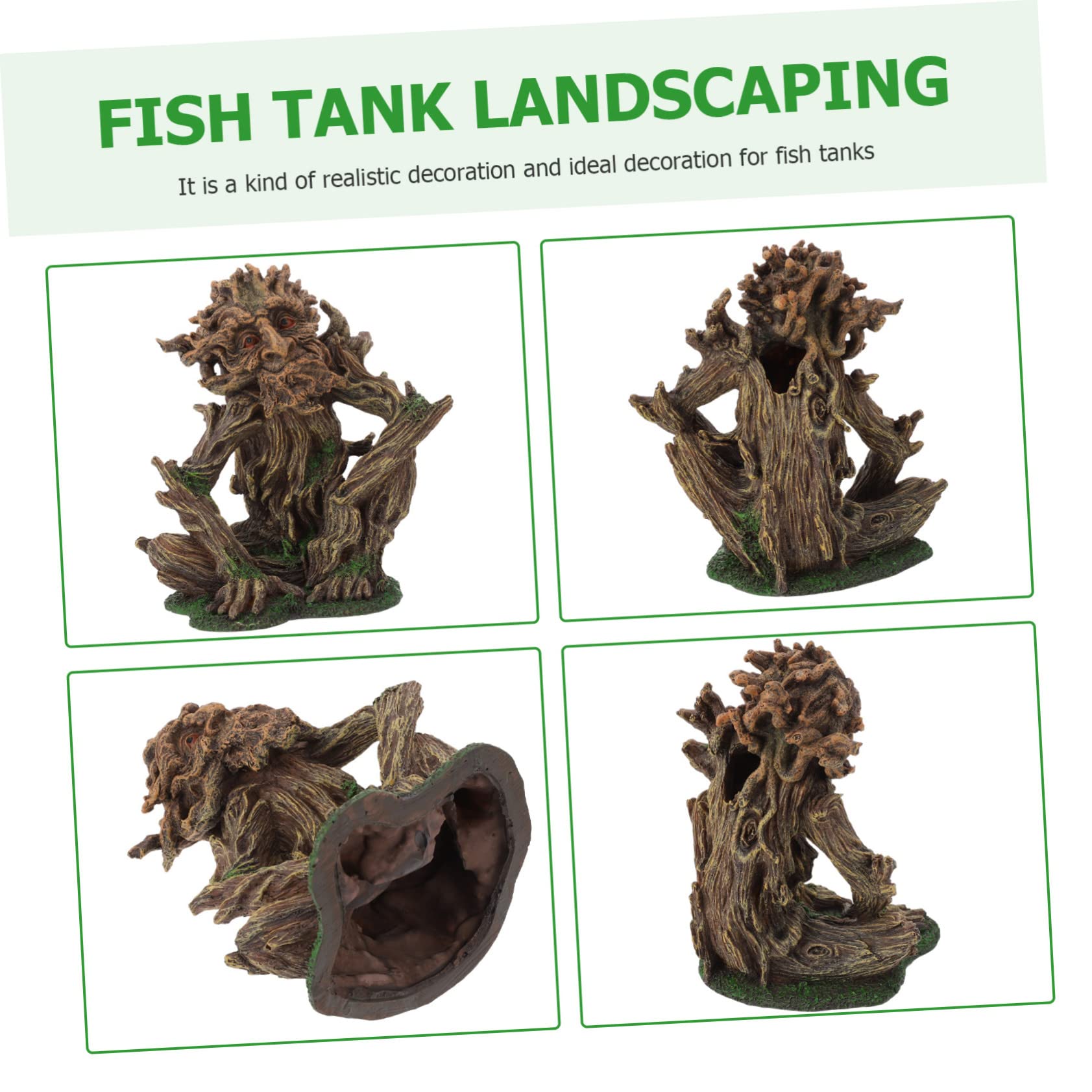 Angoily 1stück Kreative Fisch Tank Resin Dekoration Mit Versteck Für Garnelen Und Fische Realistische Aquarien Landschaftsgestaltung Für Hauswärmung Und Aquarienliebhaber
