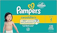 Vista 154 de Pañales Pampers Swaddlers, Talla 7 (11.8-22.7 kg), 70 unidades, absorbentes, mantiene al bebé seco y cómodo, pañal desechable seguro para la piel