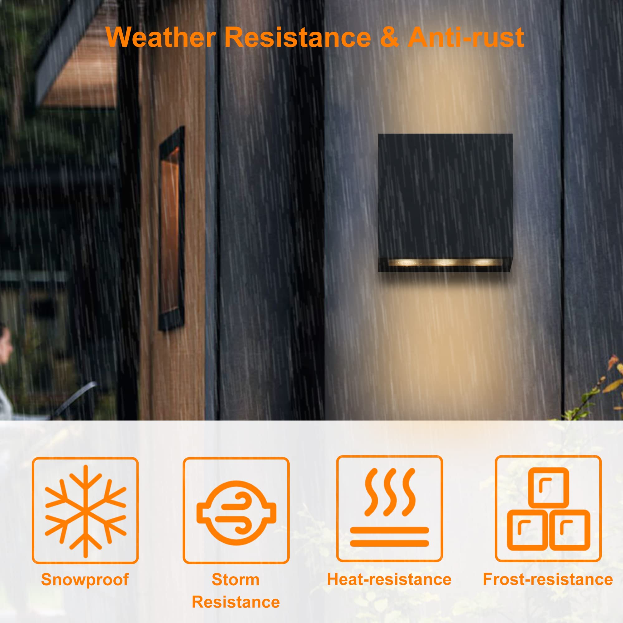 Lustrlach Odern Outdoor Wall Light LED Exterior Light Fixture