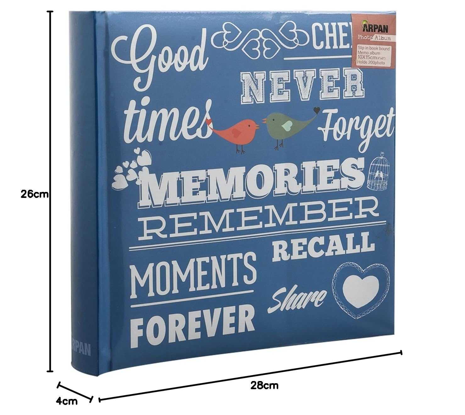 Image secondaire de Album Photo Arpan Bleu pour 200 Photos 4x6