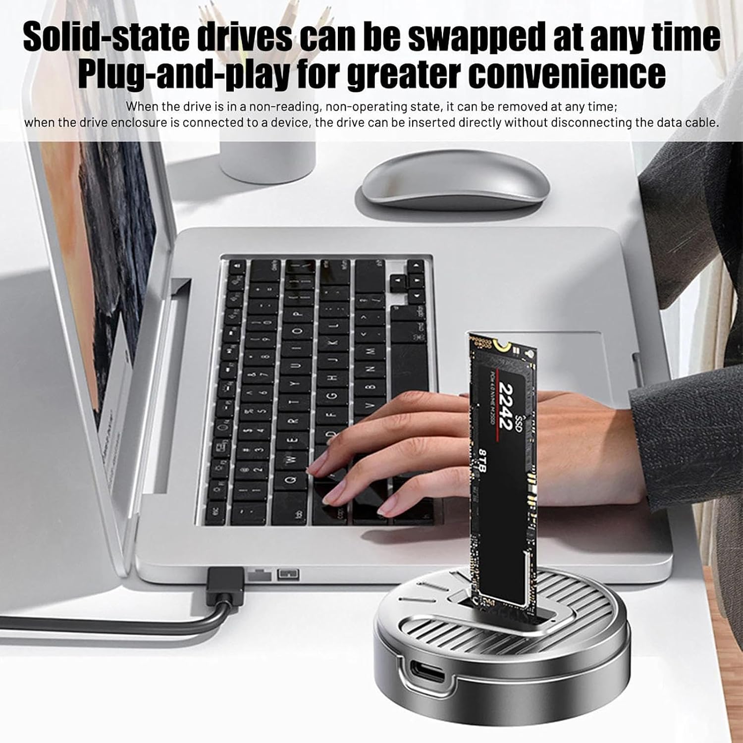 M.2 NVMe/NGFF SATA SSD to USB 3.1 External SSD Reader Converter Adapter