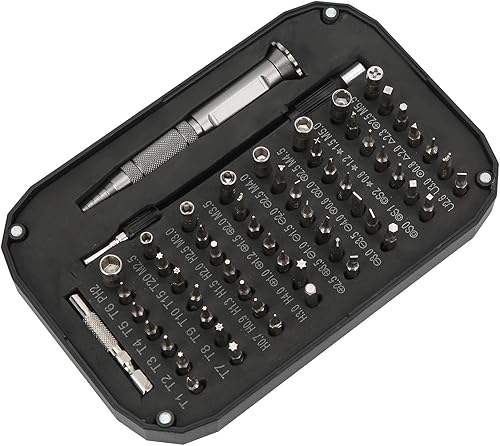Miniatura 4 de Juego de destornilladores de precisión, kit de destornilladores magnéticos 59 en 1, kit de herramientas de reparación profesional de acero
