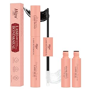 Higu clace Lash Bond and Seal Lash Glue for Eyelash Clusters,10ml Super Strong Hold Lash Cluster Glue Bond and Seal Waterproof for DIY Lash lusters Easy to Use at Home (5ml+5ml)