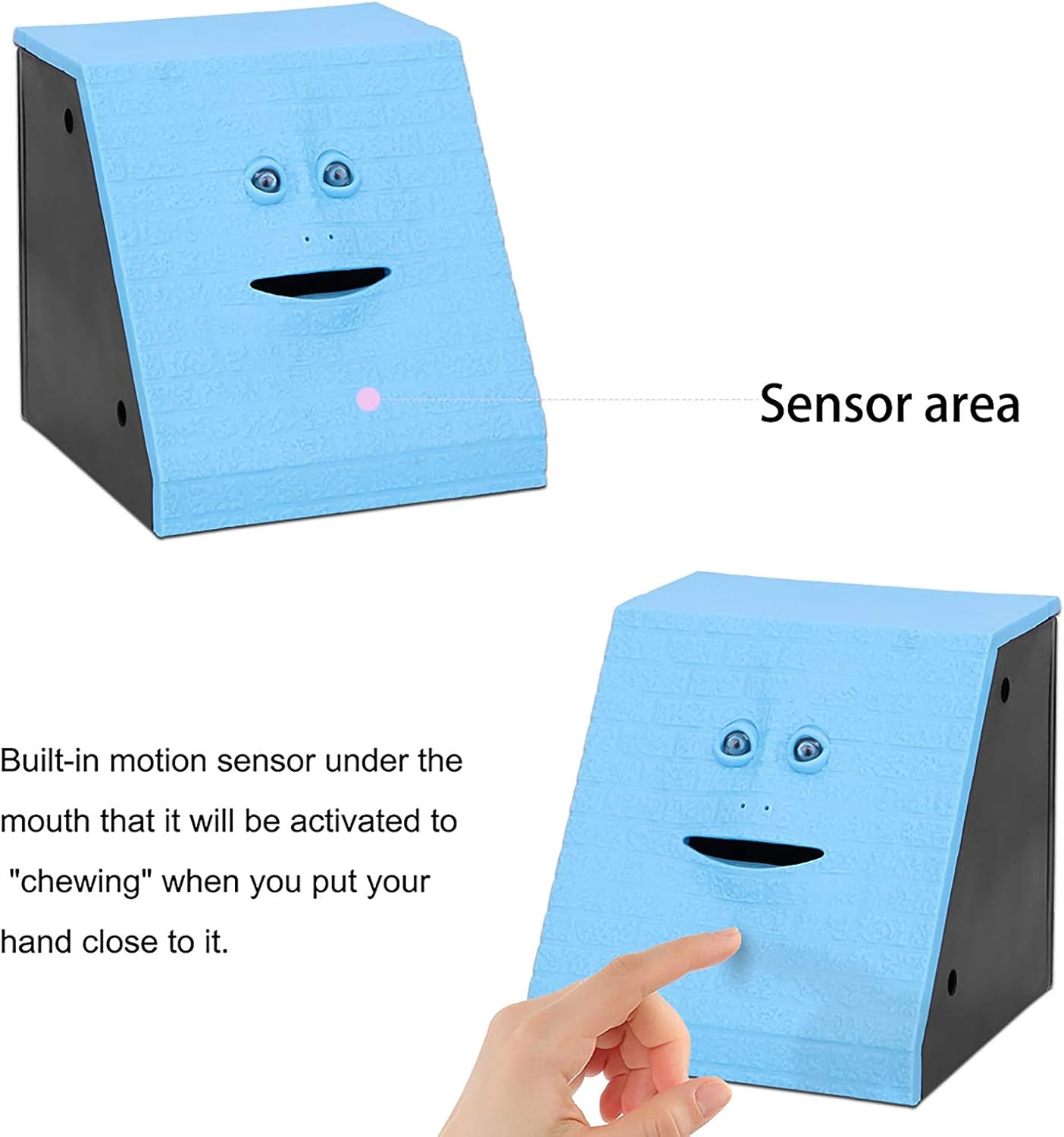 UTDKLPBXAQ Face Bank, Novelty Face Eating Box Cute Facebank Box for