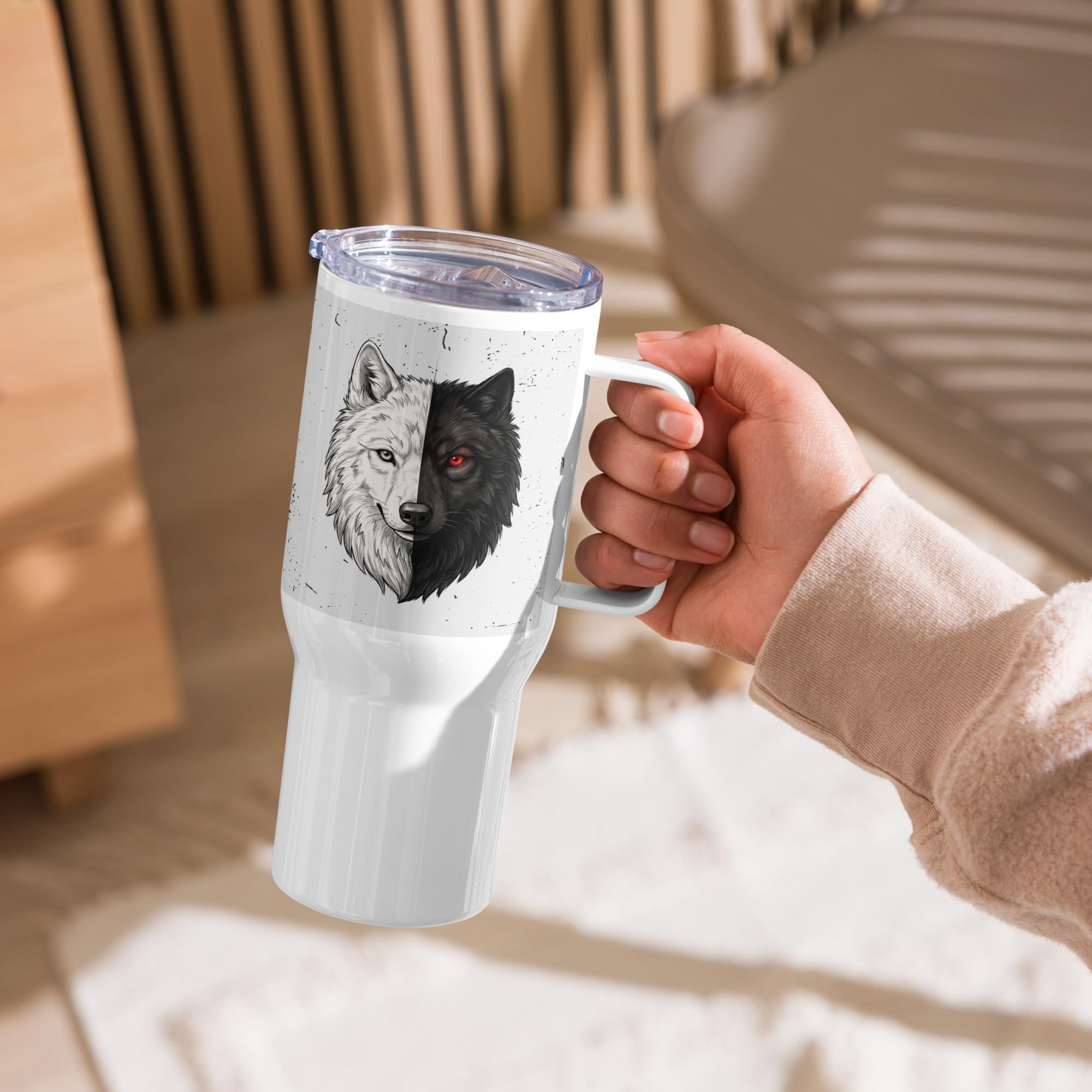Taza de Viaje Trastorno Bipolar con Asa, Regalo para Adultos Bipolares