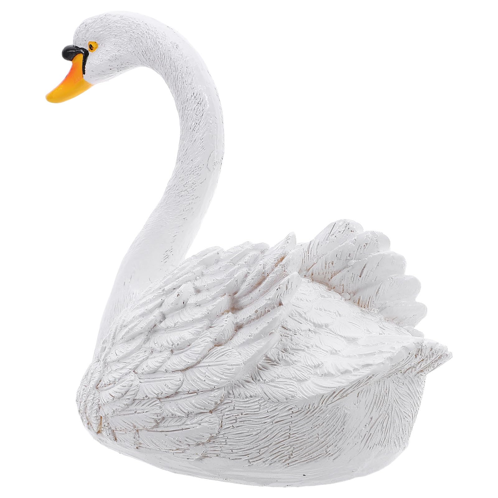 Statue de cygne flottante en résine légère, décoration extérieure étang