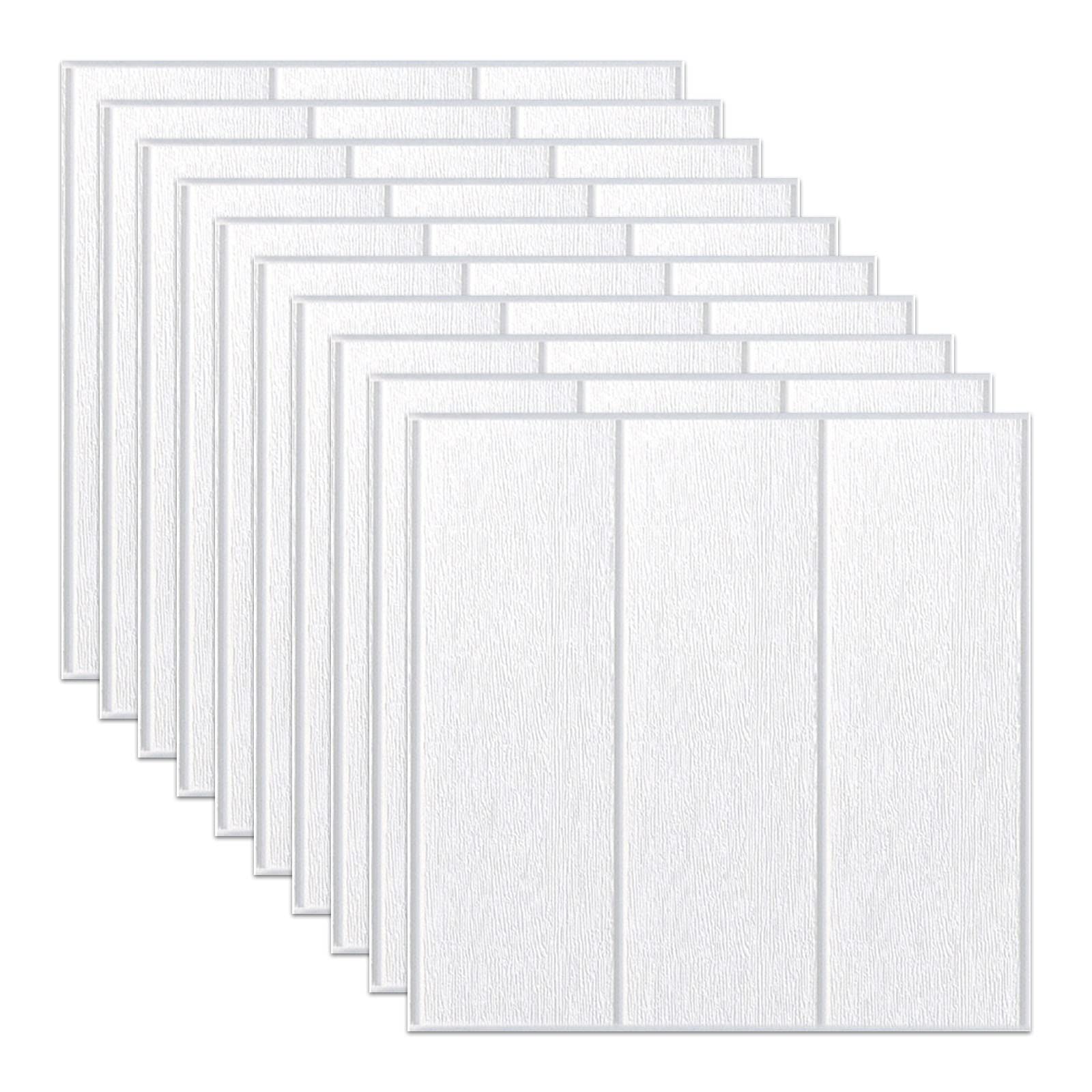Lot de 20 papiers peints en briques 3D, 35 x 35 cm, carreaux muraux auto-adhésifs, panneau mural 3D étanche, décoration de la maison