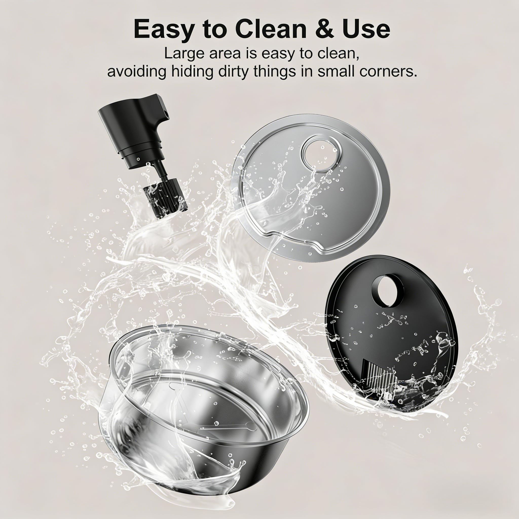 Fuente de agua para perros, fuente de agua de acero inoxidable de 8 litros para perros grandes, dispensador de cuenco de agua para perros, bomba súper silenciosa y filtros de repuesto para gatos y